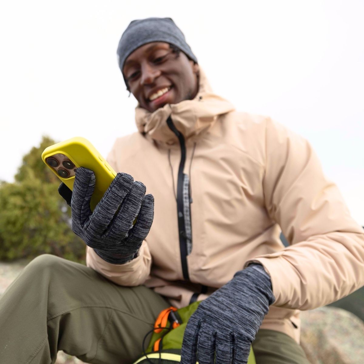 Comfort Stria Touchscreen Gloves / Color-Storm