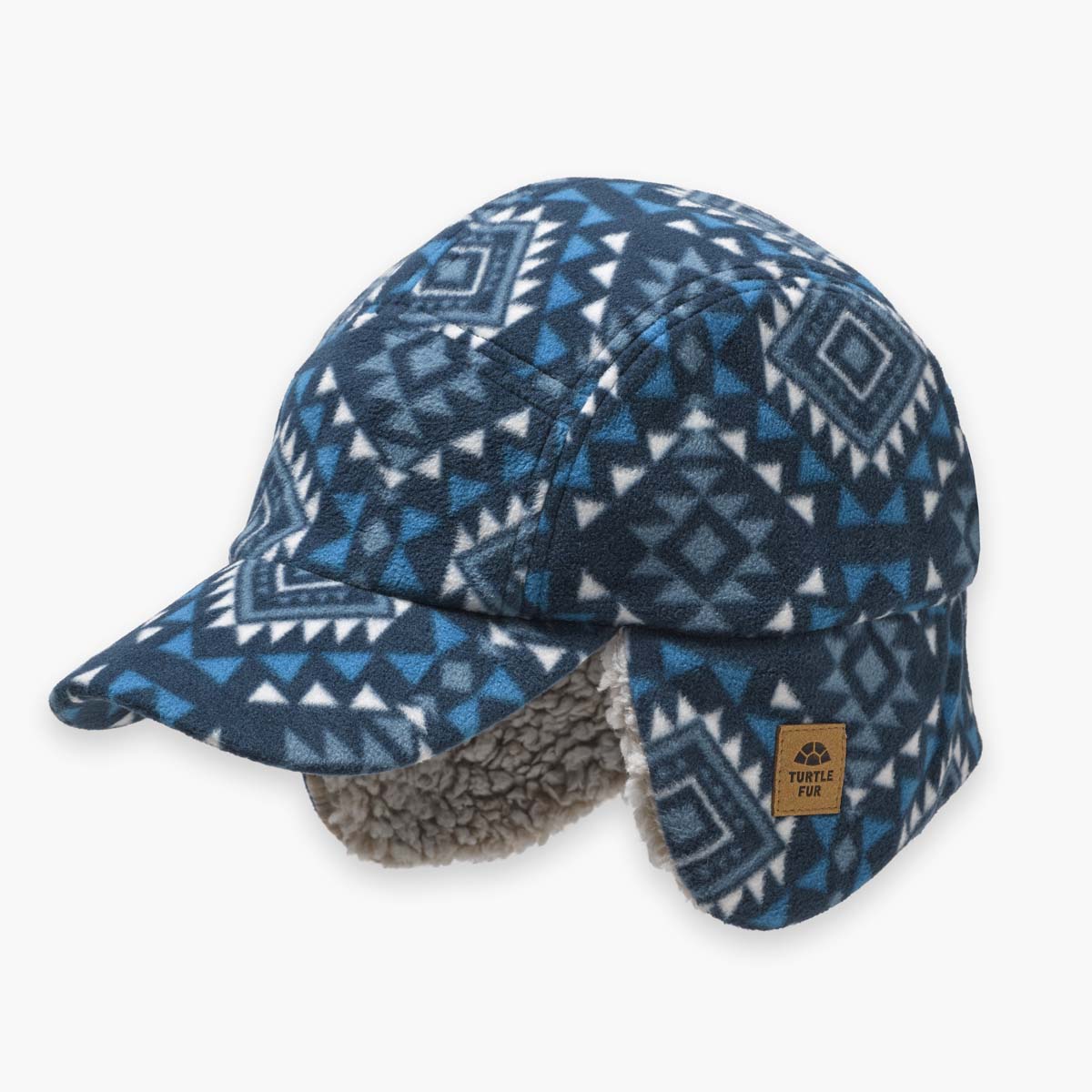 Printed Fleece Art Trapper with Comfort Lush / Color-Mesa Sky