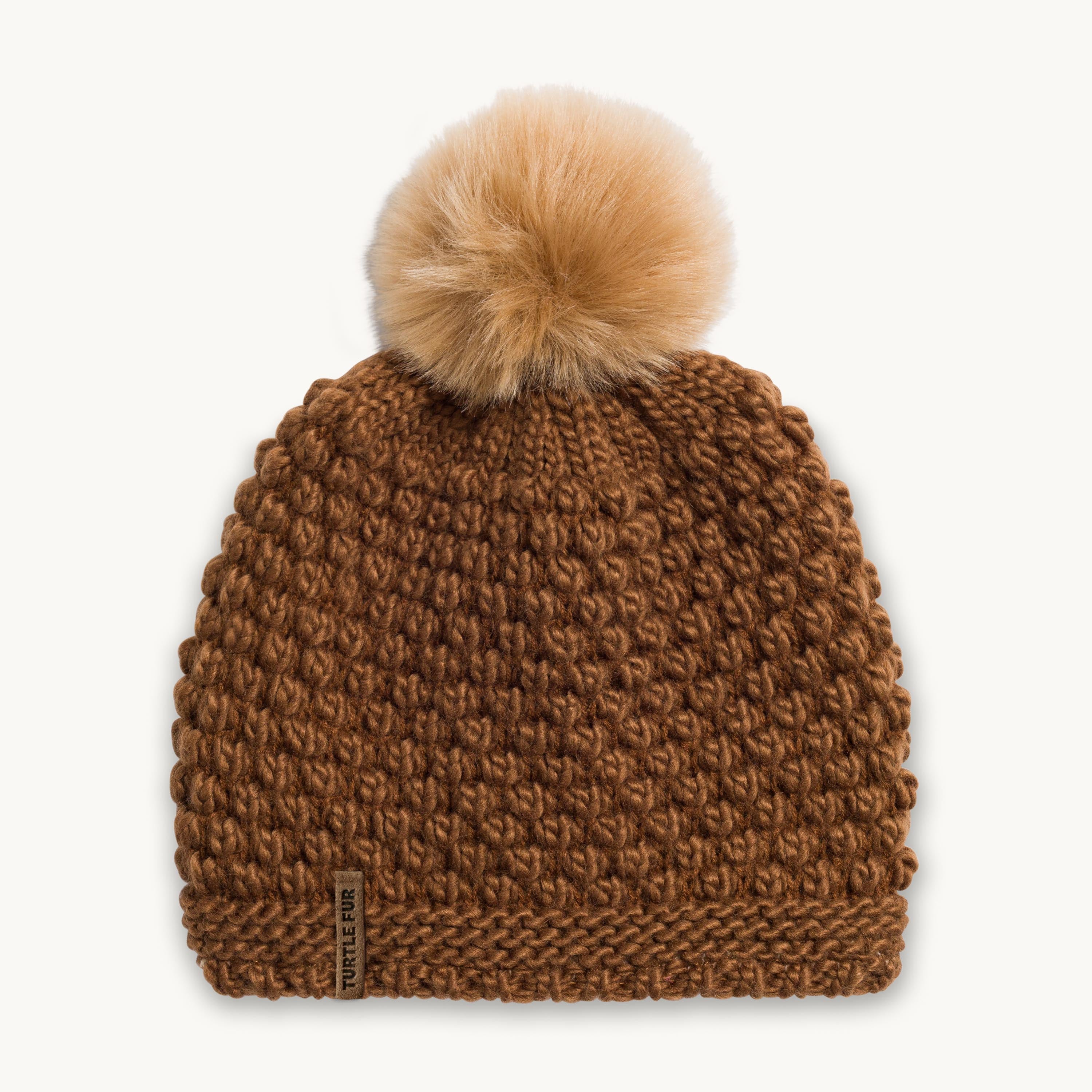 Snowfall Faux Fur Pom Beanie – Turtle Fur®