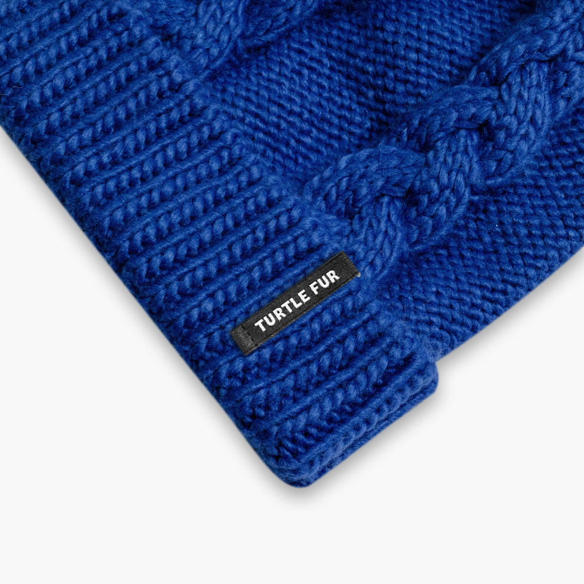 Youth Lizzy Faux Fur Pom / Color-Blue