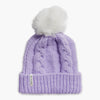 Youth Lizzy Faux Fur Pom / Color-Lavender