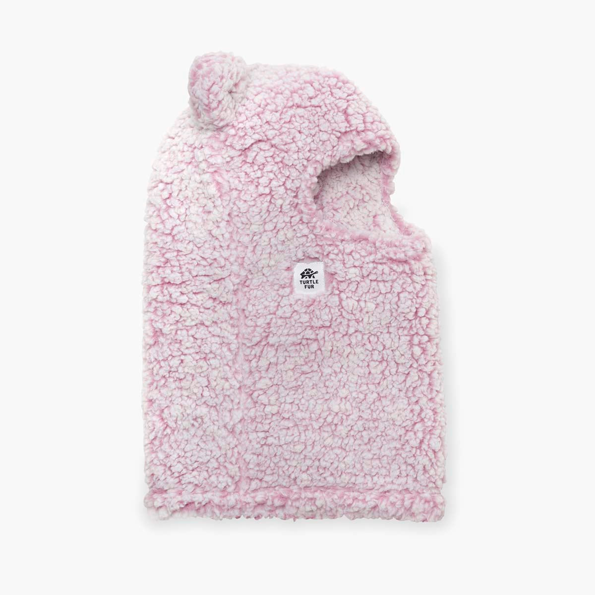 Kids Recycled Comfort Lush Bear Balaclava / Color-Dusty Rose