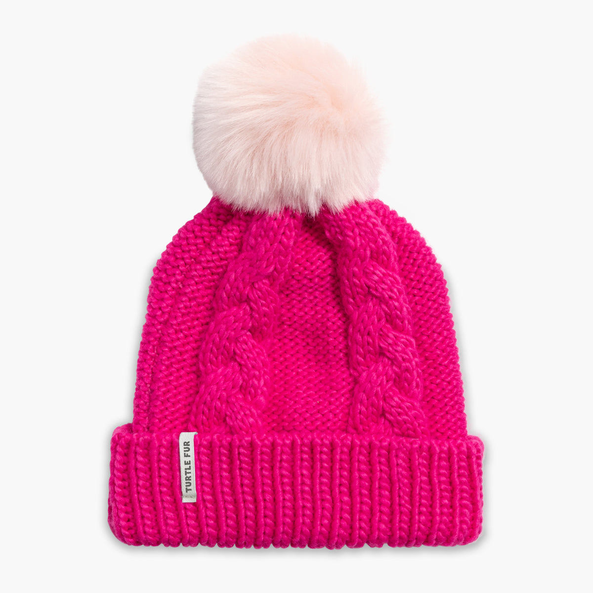 Youth Lizzy Faux Fur Pom / Color-Pink