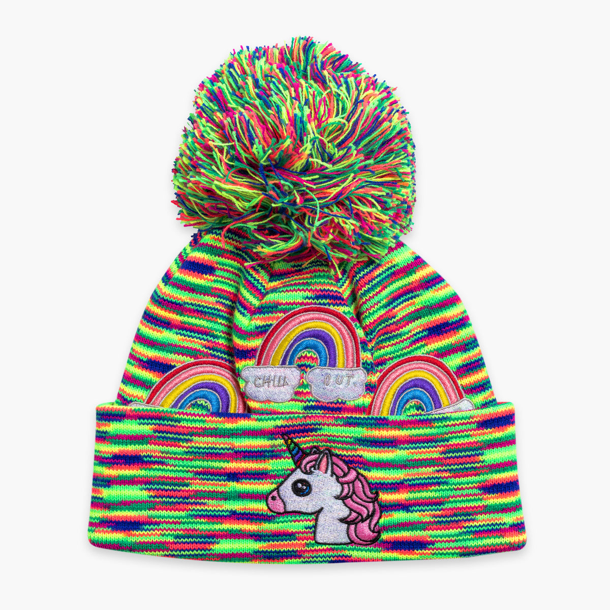 Kids Unicorn Pom / Color-Rainbow