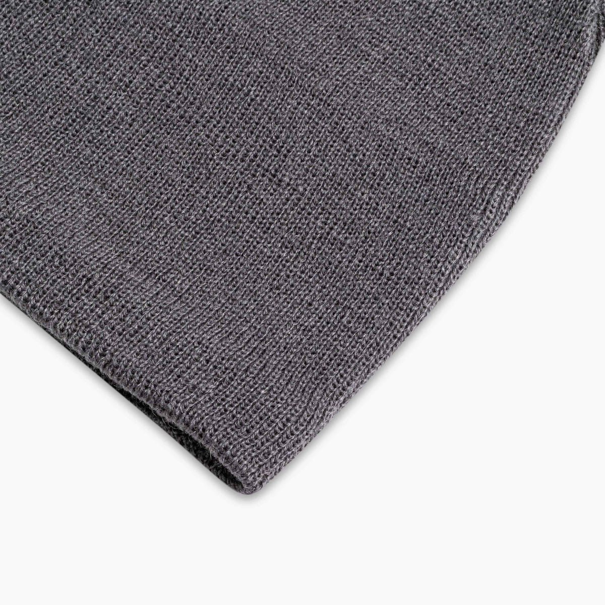 Solid Knit Beanie / Color-Graphite
