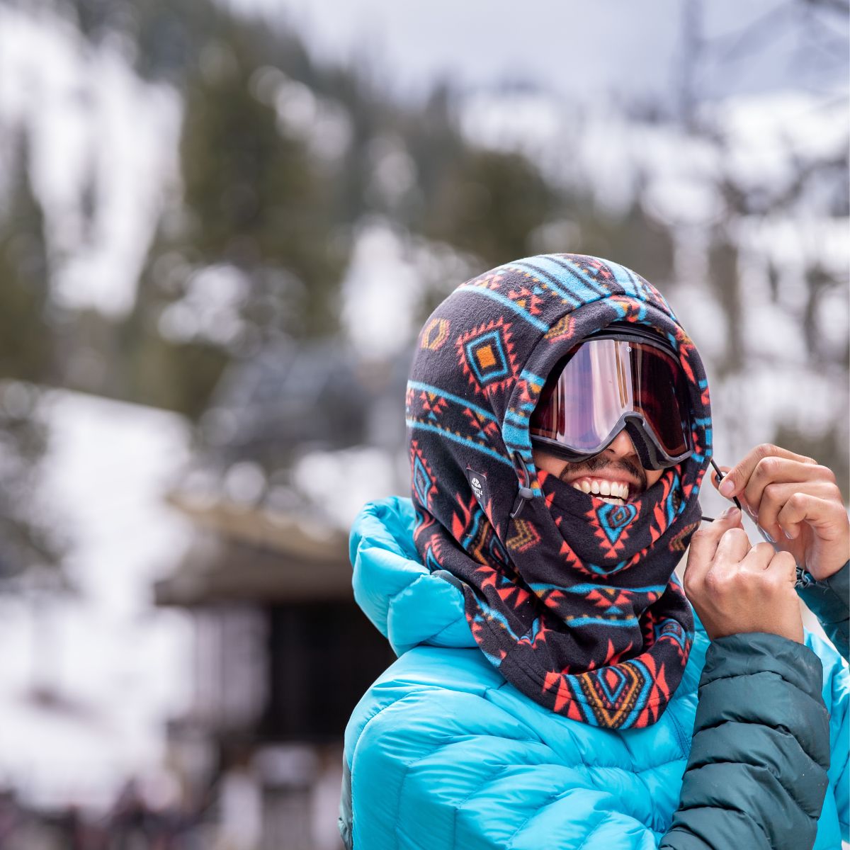 Printed Fleece Overhood / Color-Desert Nights