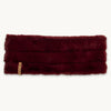 Faux Fur Adjustable Headband / Color-Wine