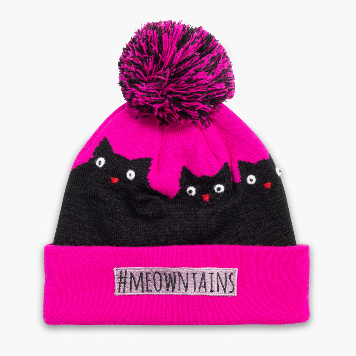 Kids #meowntains Pom / Color-Hottie Pink