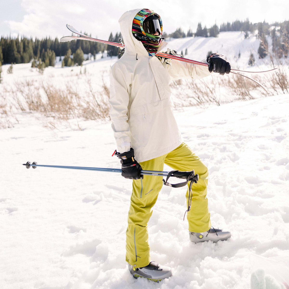 Printed Fleece Overhood / Color-Baja