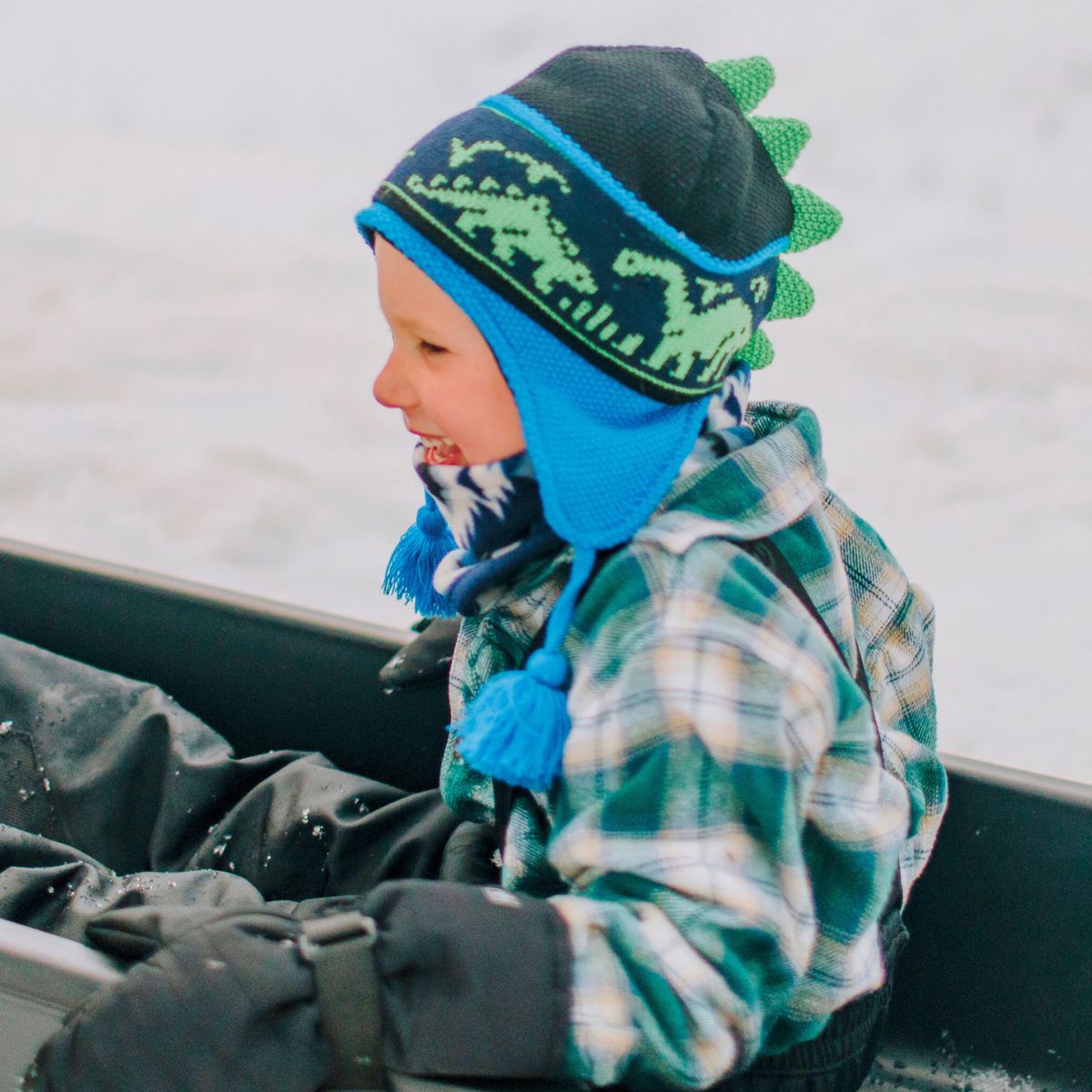 Kids Dr. Dino Earflap / Color-Chestnut