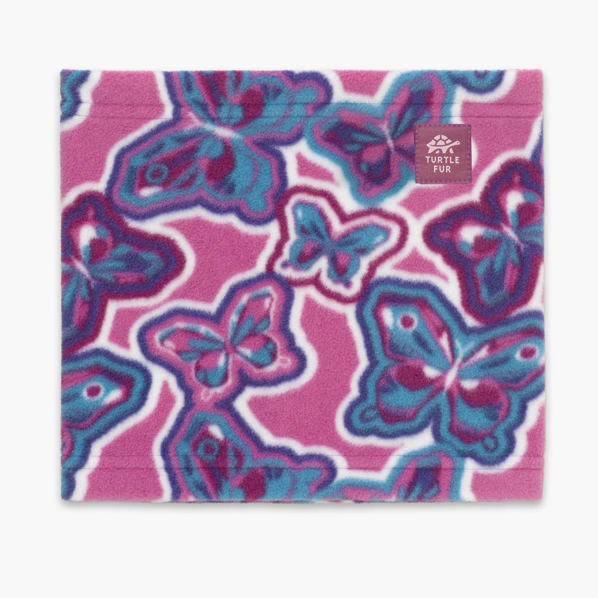 Kids Playful Prints Fleece Neck Warmer / Color-Butterfly Surprise