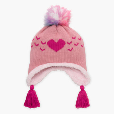 Toddler Sophie Faux Fur Pom / Color-Pink
