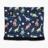 Toddler Comfort Shell Neck Warmer lined with Comfort Plush / Color-Galactic Dino