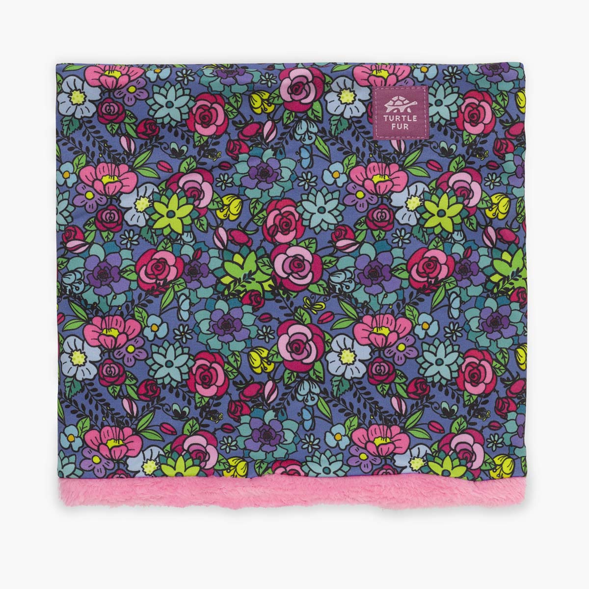 Kids Neckula Lined with Comfort Plush / Color-Sugar Flowers