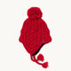 Gianna Pom Earflap / Color-Red