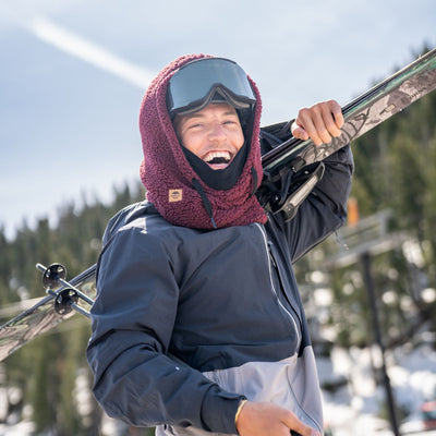 best snowboard helmet hood Navy Sherpa Ski face mask Off-White Sherpa Ski Hood |