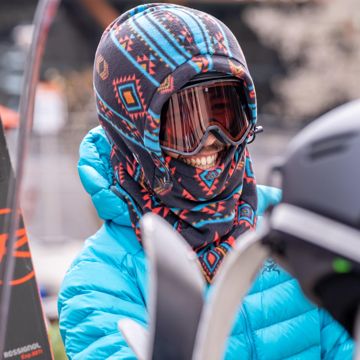 Printed Fleece Overhood / Color-Whisper
