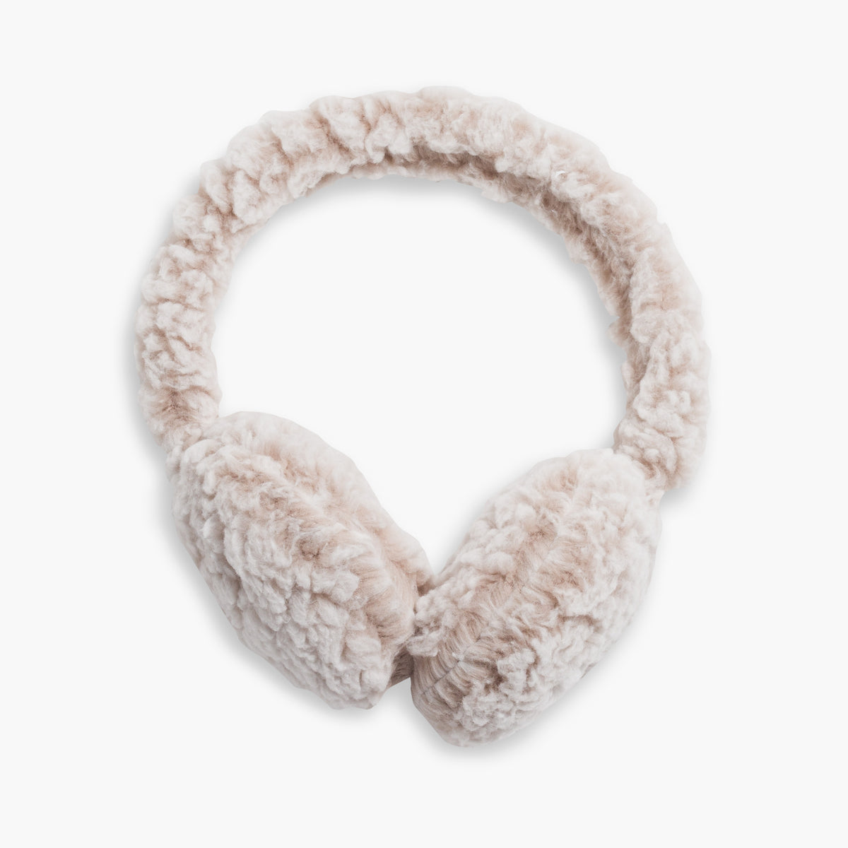 Recycled Comfort Lush Whiteout Ear Muffs / Color-Natural