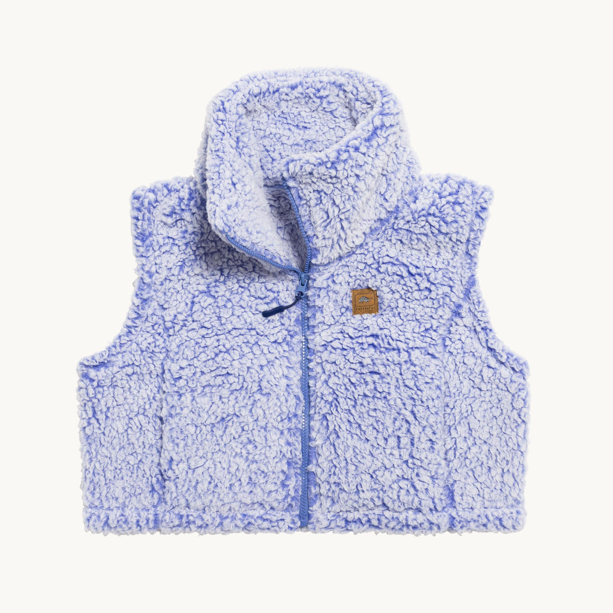 Comfort Lush Cropped Fleece Vest / Color-Violet