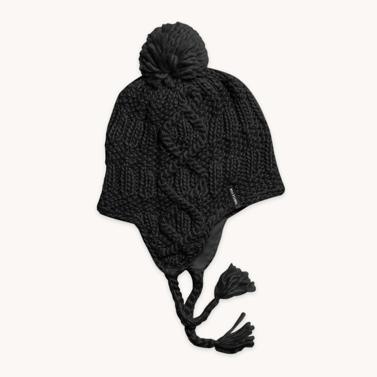 Gianna Pom Earflap / Color-Black