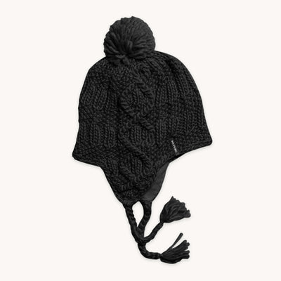 Gianna Pom Earflap / Color-Black