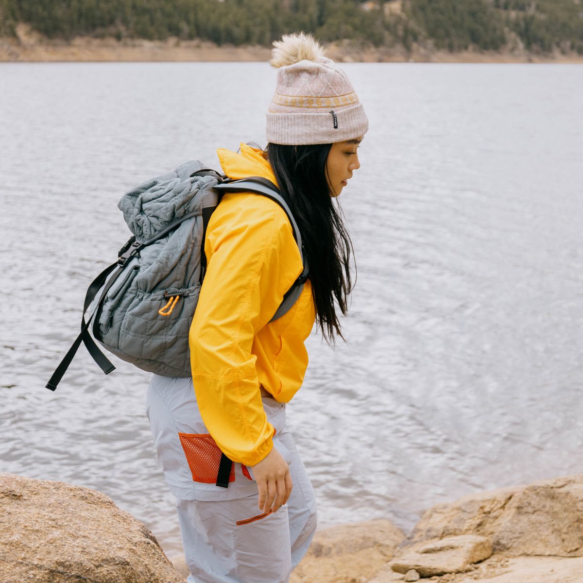Recycled Ellen Beanie / Color-Oat