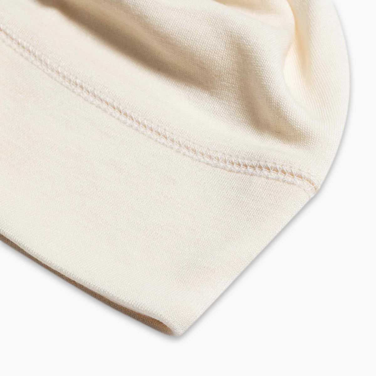 Merino Wool with TENCEL Beanie / Color-Ivory