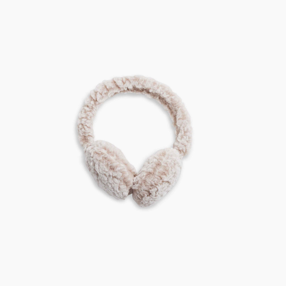 Recycled Comfort Lush Whiteout Ear Muffs / Color-Natural