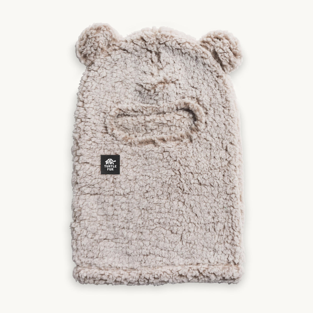 Kids Recycled Comfort Lush Bear Balaclava / Color-Natural