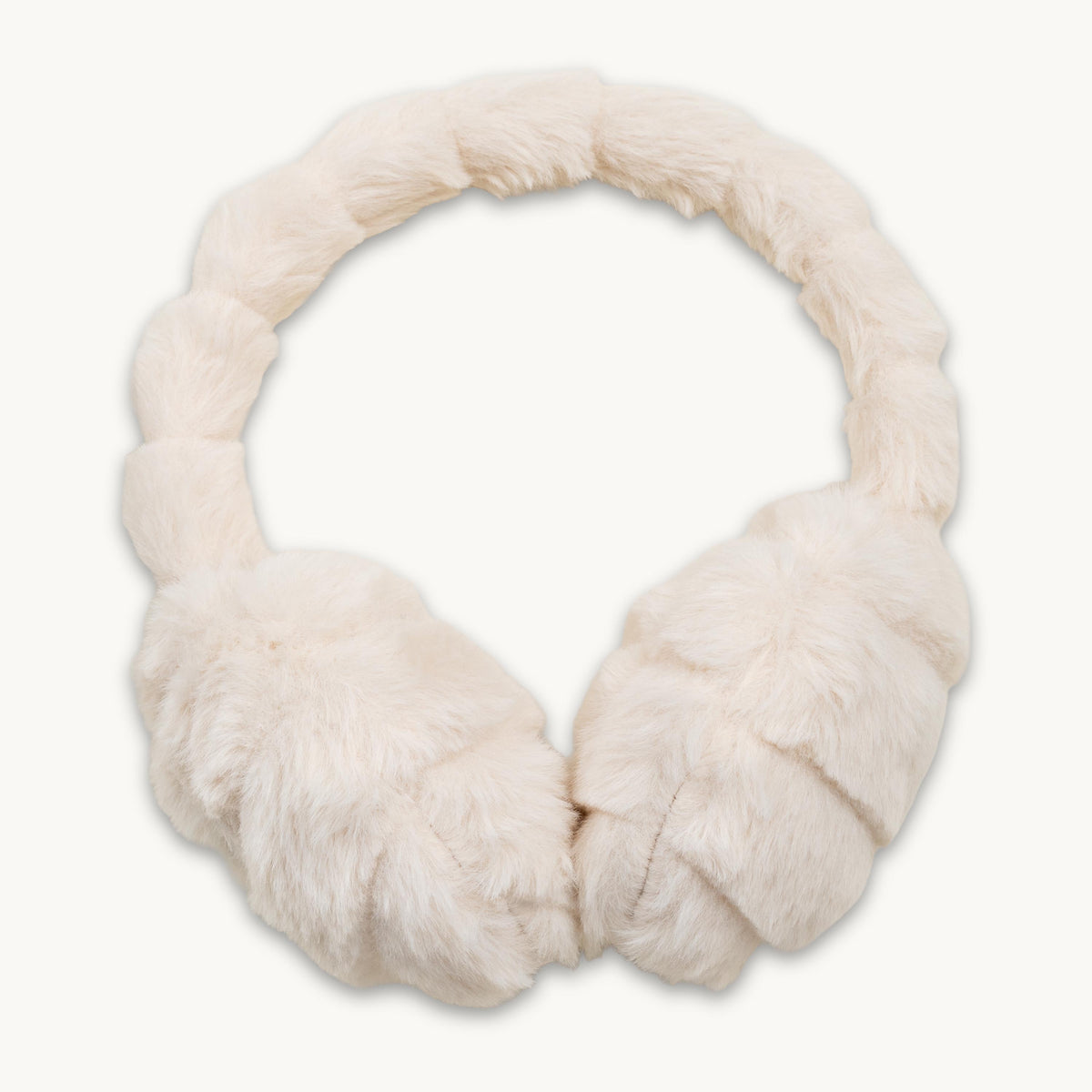 Faux Fur Ear Muff / Color-Cream