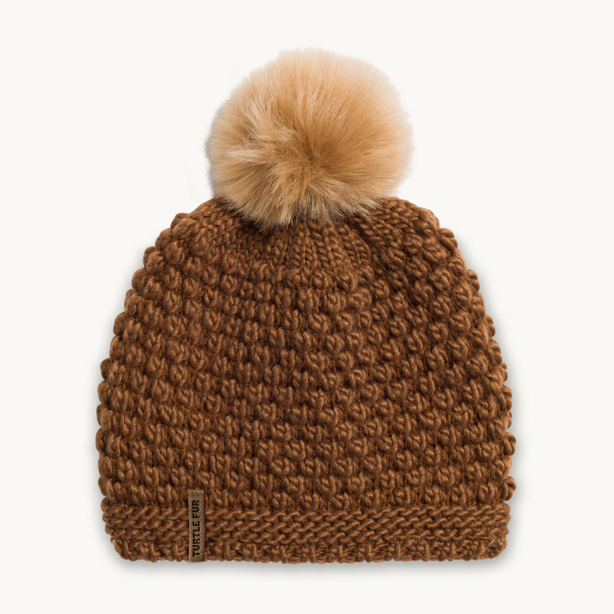 Snowfall Faux Fur Pom / Color-Camel