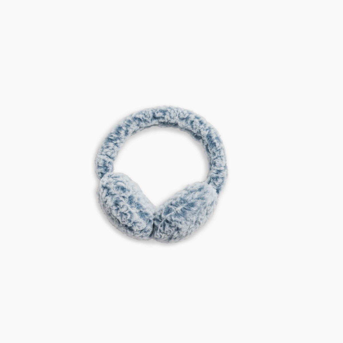 Recycled Comfort Lush Whiteout Ear Muffs / Color-Smoke Blue