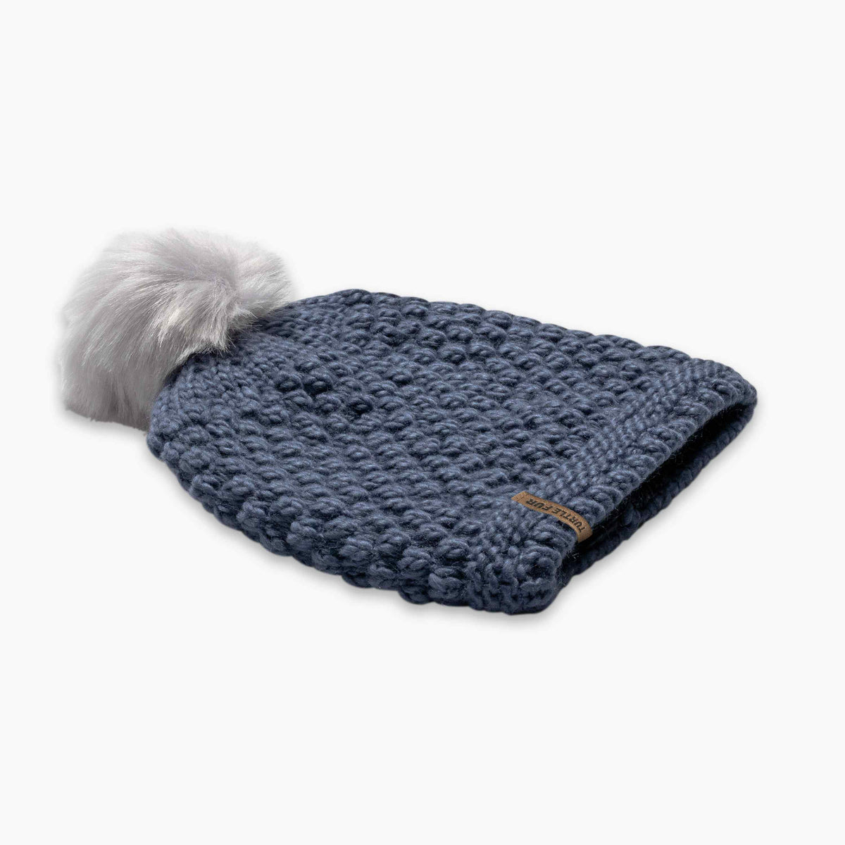 Snowfall Faux Fur Pom / Color-Slate