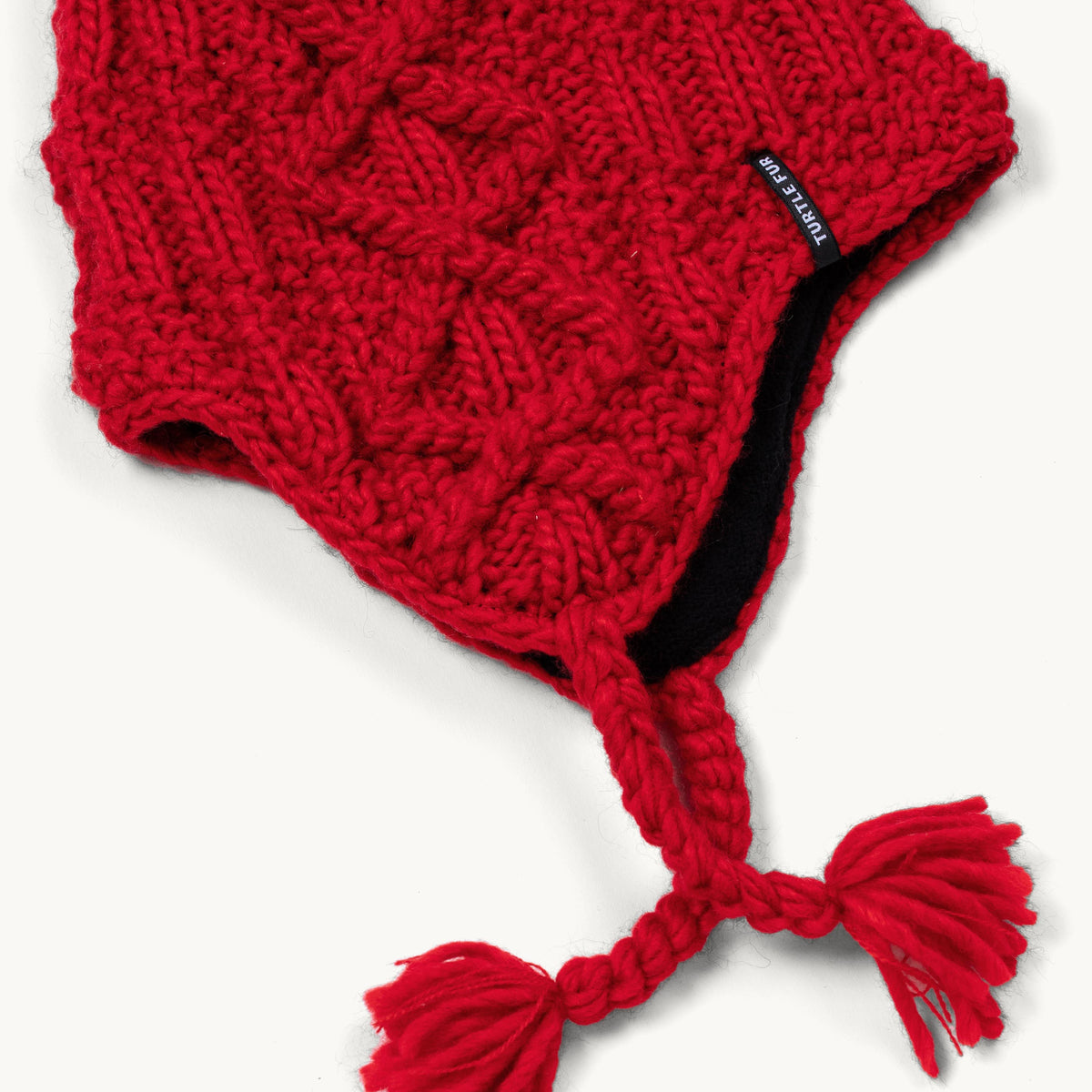 Gianna Pom Earflap / Color-Red