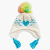 Toddler Sophie Faux Fur Pom / Color-Turquoise