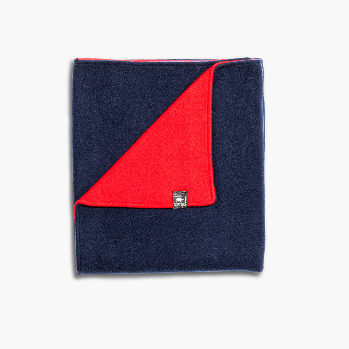 Original Fleece Baby Security Blanket / Color-Navy and Red