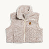 Comfort Lush Cropped Fleece Vest / Color-Natural