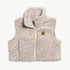 Comfort Lush Cropped Fleece Vest / Color-Natural