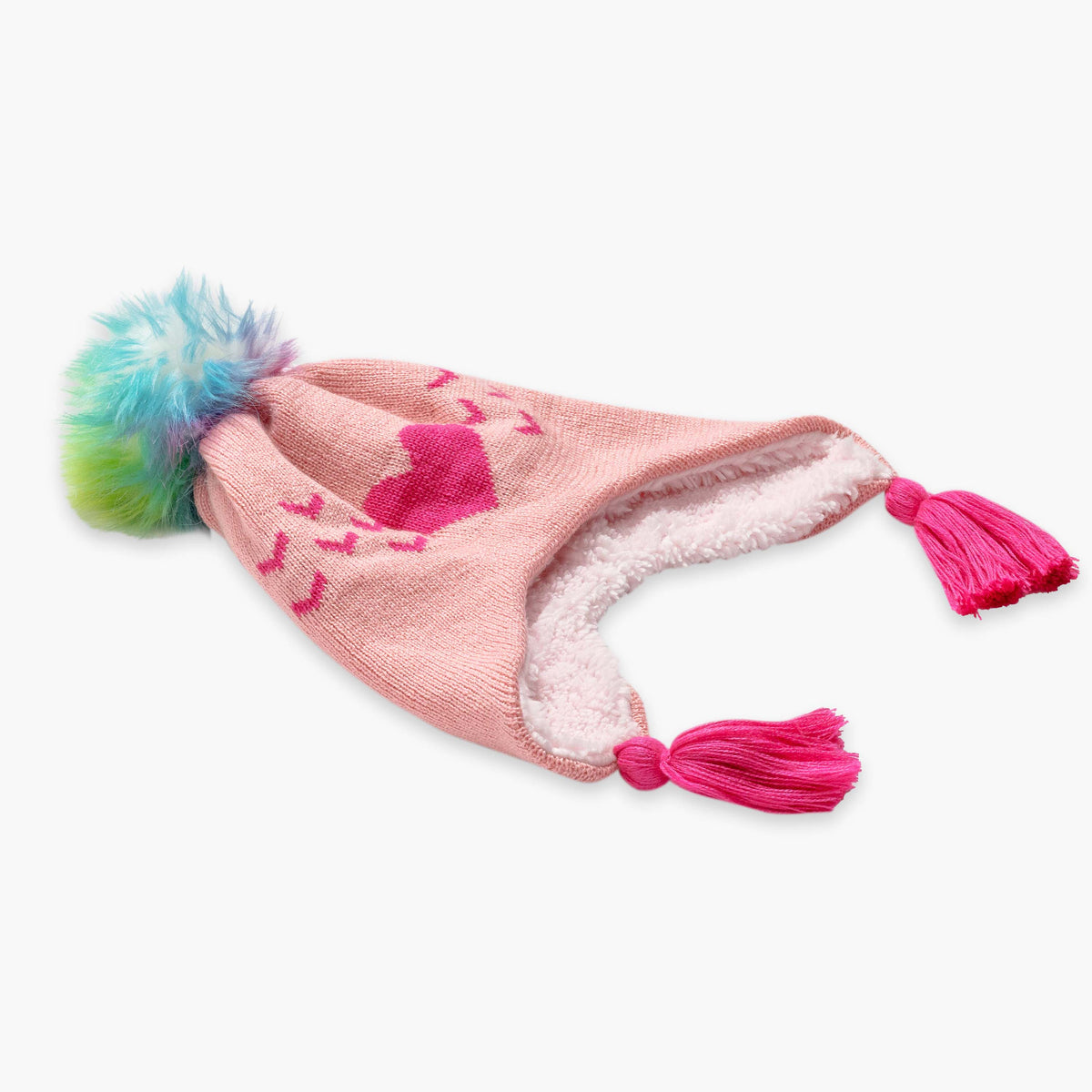 Toddler Sophie Faux Fur Pom / Color-Pink