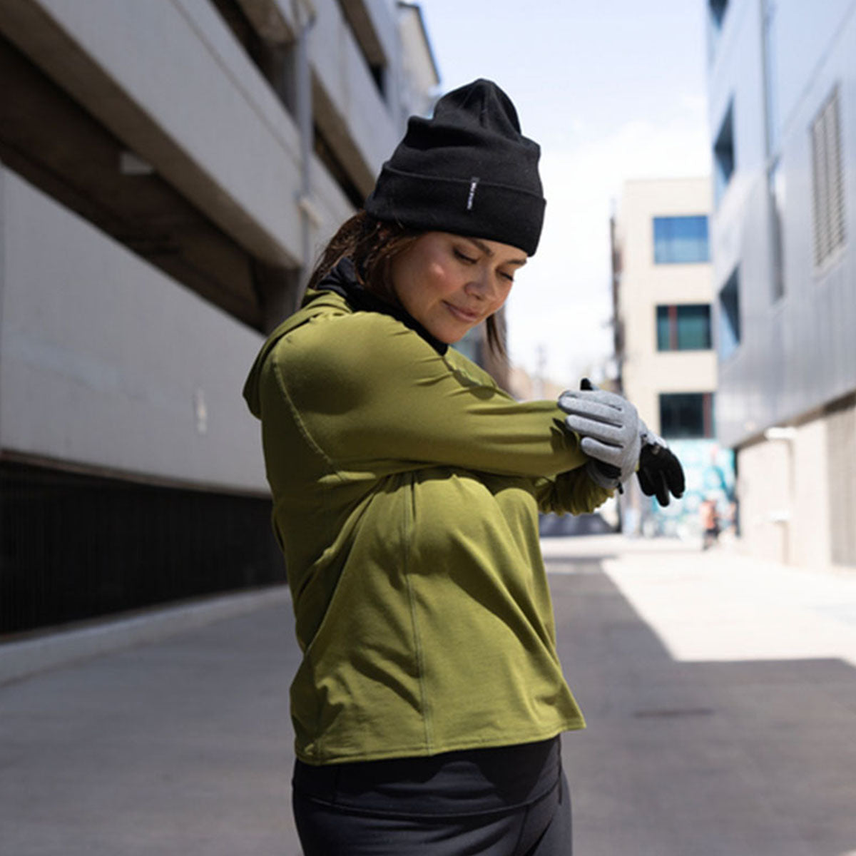 Carefree Merino Wool Watch Cap / Color-Black