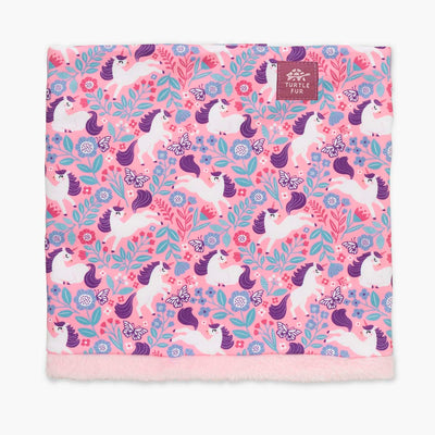Toddler Comfort Shell Neck Warmer lined with Comfort Plush / Color-Unicornucopia