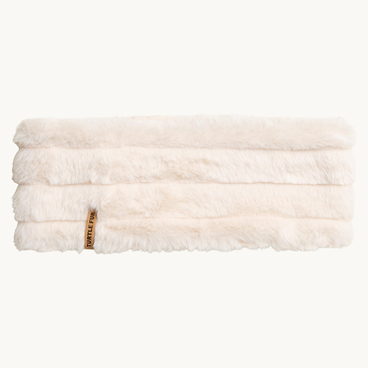 Faux Fur Adjustable Headband / Color-Cream