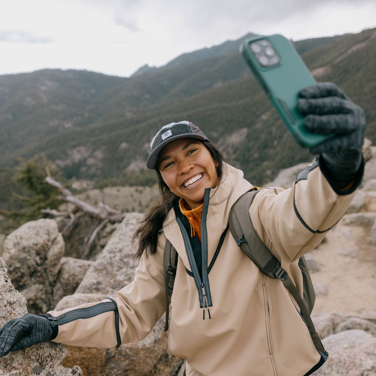 Comfort Stria Touchscreen Gloves / Color-Storm