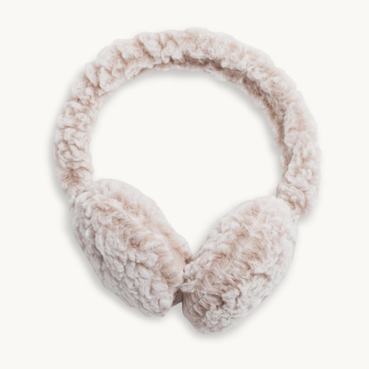 Recycled Comfort Lush Whiteout Ear Muffs / Color-Natural