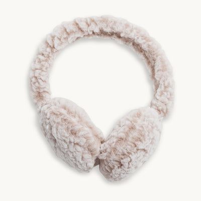Recycled Comfort Lush Whiteout Ear Muffs / Color-Natural