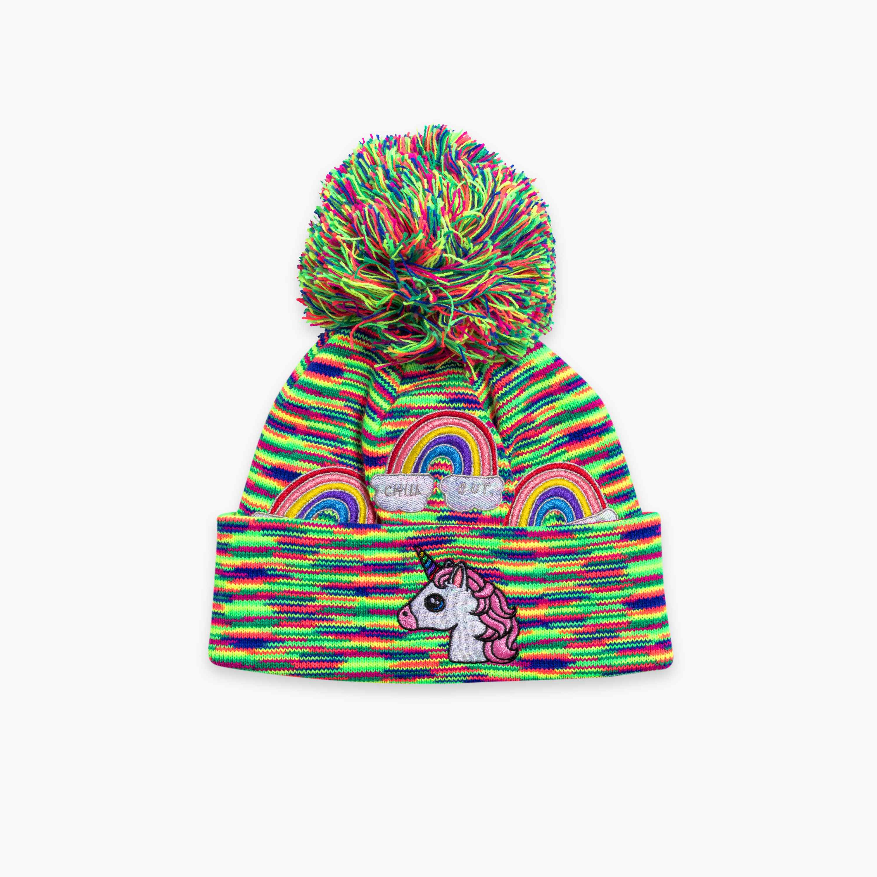 Kids Unicorn Pom / Color-Rainbow