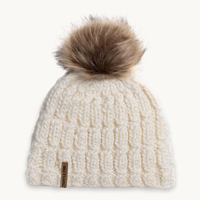 Fifi Faux Fur Pom / Color-White