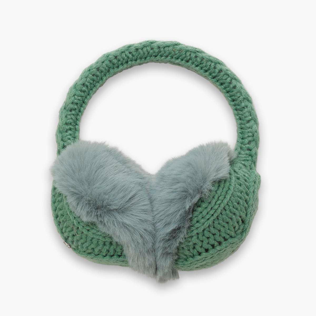 Ear Muffin Faux Fur Lined Earmuffs / Color-Sage