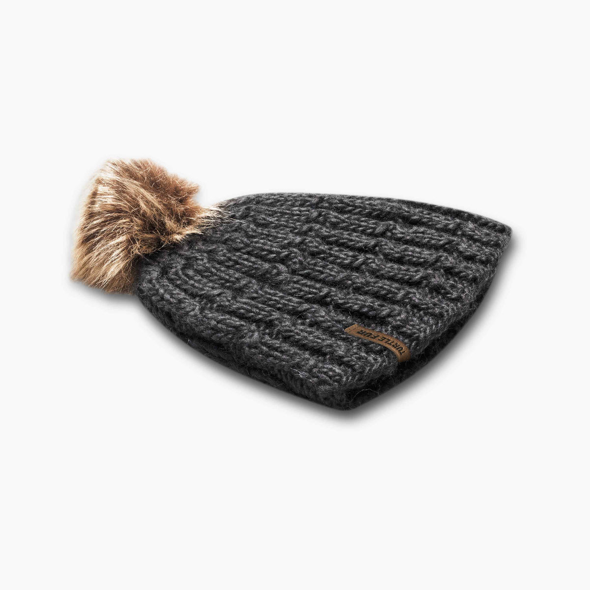 Fifi Faux Fur Pom / Color-Black