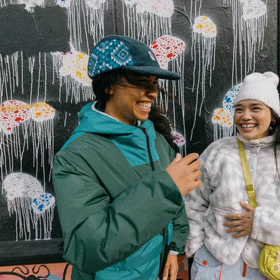Printed Fleece Art 5 Panel Hat / Color-Mesa Sky